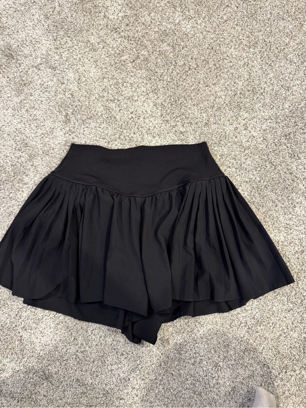 aerie Black Pleated Shorts